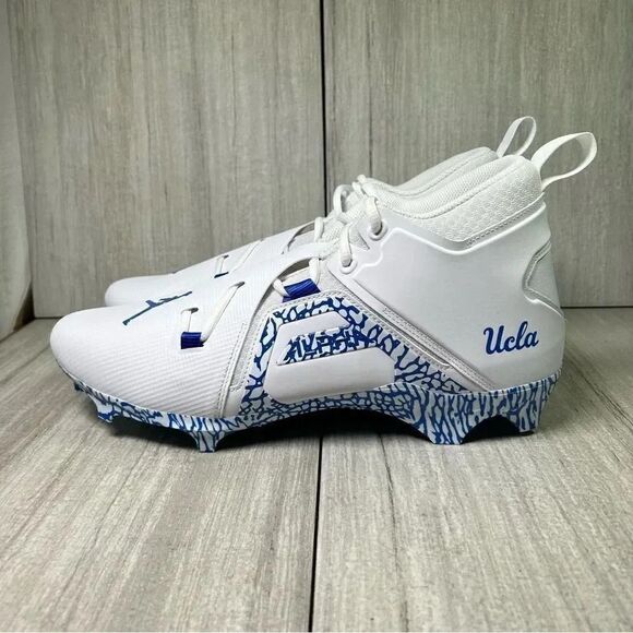 RARE Nike Jordan Alpha Menace Pro 3 UCLA Team Issued Football Cleats Men Size 15 - Picture 5 of 10